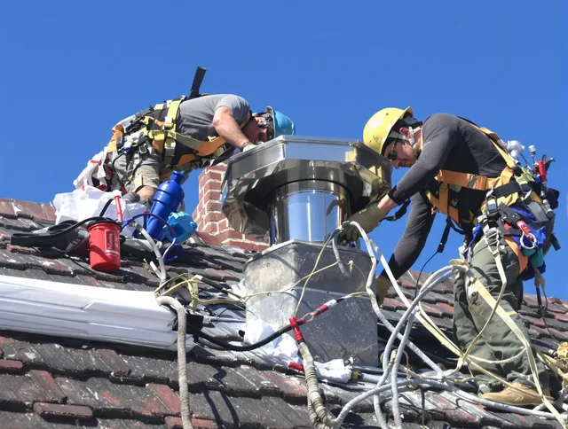Protective chimney cap installed by Westchester Chimney Sweep in Westchester, FL