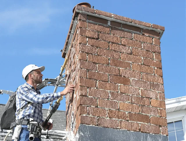 Brickwork for a chimney rebuild by Westchester Chimney Sweep in Westchester, FL