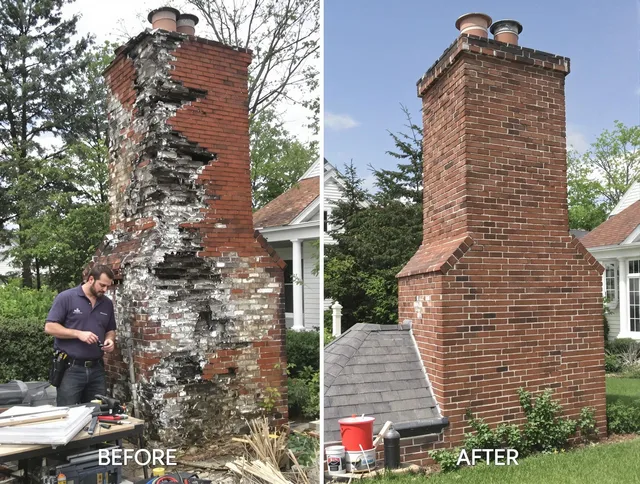Westchester Chimney Sweep performing a full chimney restoration in Westchester, FL