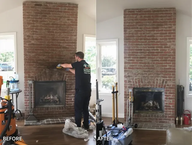 Finished chimney sweeping service by Westchester Chimney Sweep in Westchester, FL