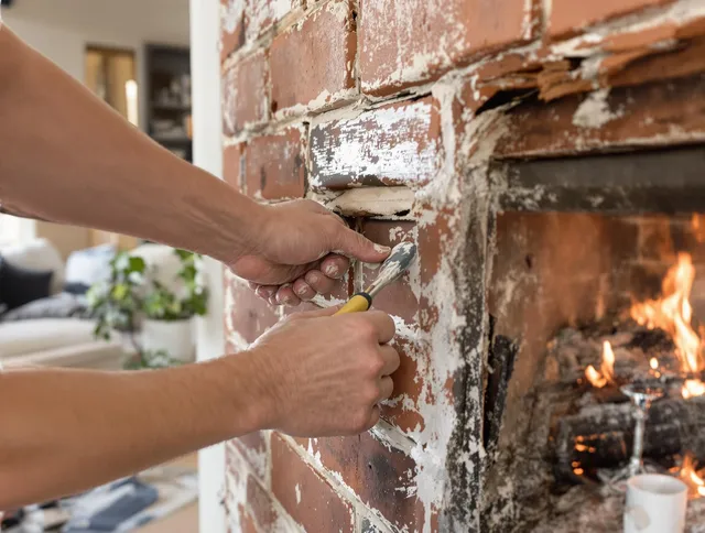 Routine fireplace repair by Westchester Chimney Sweep in Westchester, FL