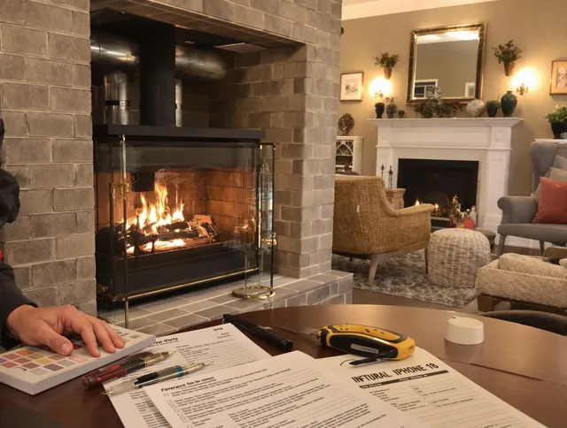 Westchester Chimney Sweep verifying fireplace safety measures in Westchester, FL