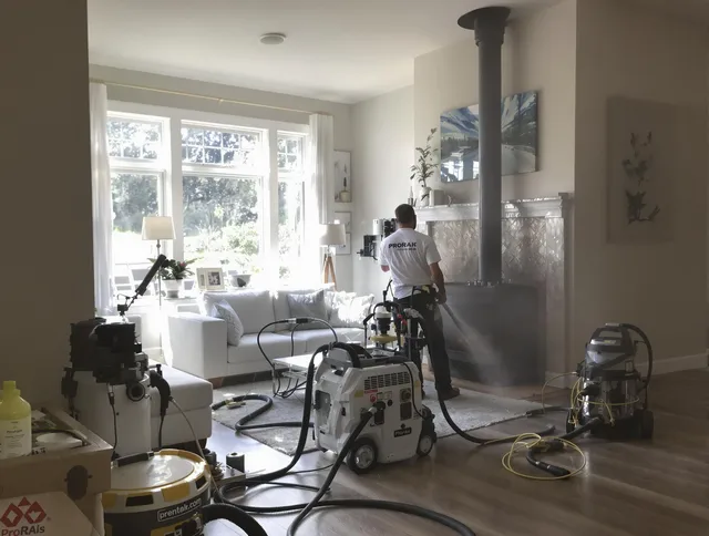 Soot removal service by Westchester Chimney Sweep for a fireplace in Westchester, FL